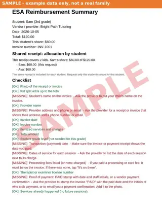 Sample: Sam - Summary - Bright Path Tutoring-p1